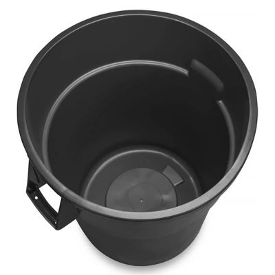Image two of Trash Can, Round Black
